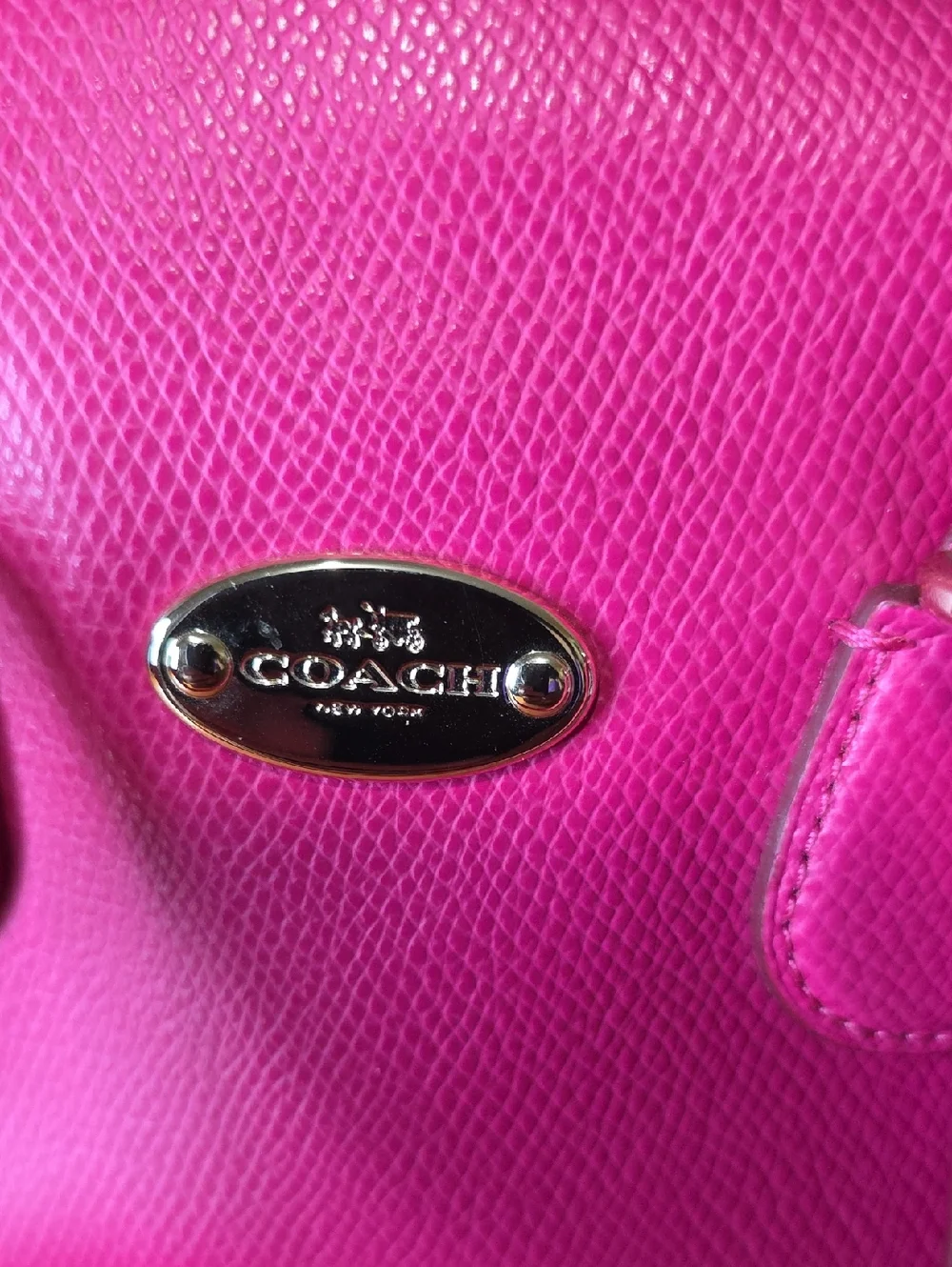 Coach Leather Mini Bennett Satchel Crossbody – Pink Ruby (Like New) - Picture 3 of 13
